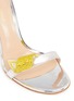 Detail View - Click To Enlarge - GIANVITO ROSSI - Strass ornament mirror leather sandals