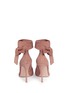 Back View - Click To Enlarge - GIANVITO ROSSI - 'Lane' ankle tie suede pumps
