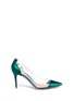 Main View - Click To Enlarge - GIANVITO ROSSI - 'Plexi' clear PVC satin pumps