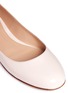 Detail View - Click To Enlarge - GIANVITO ROSSI - 'Odette' ribbon tie patent leather ballerinas