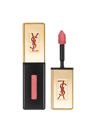 Main View - Click To Enlarge - YSL BEAUTÉ - Rouge Pur Couture Vernis à Lèvres Glossy Stain - 105 Corail Hold Up