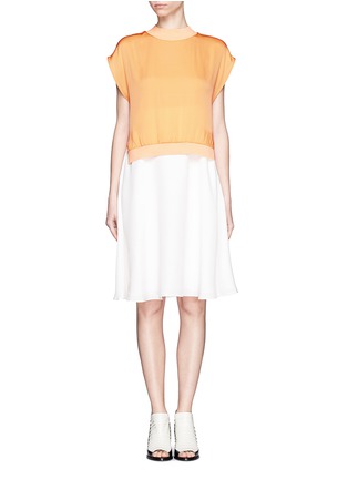 Main View - Click To Enlarge - 3.1 PHILLIP LIM - Bi-colour layered sleeveless silk dress
