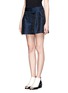 Front View - Click To Enlarge - 3.1 PHILLIP LIM - Splattered pleated Bermuda shorts