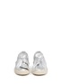 Front View - Click To Enlarge - PORTS 1961 - Twist bow metallic leather skate slip-ons