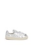 Main View - Click To Enlarge - PORTS 1961 - Twist bow metallic leather skate slip-ons