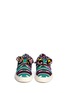 Front View - Click To Enlarge - PORTS 1961 - Pompom drawstring tribal knit skate slip-ons