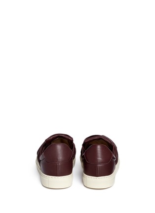 Back View - Click To Enlarge - PORTS 1961 - Twist bow leather skate slip-ons