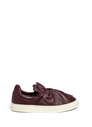 Main View - Click To Enlarge - PORTS 1961 - Twist bow leather skate slip-ons