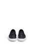 Front View - Click To Enlarge - JOSHUA SANDERS - '23' embossed leather skate slip-ons