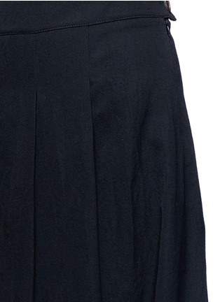 Detail View - Click To Enlarge - SONG FOR THE MUTE - Tuck pleat wool gabardine skort