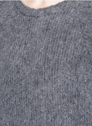 Detail View - Click To Enlarge - SONG FOR THE MUTE - Oversized raglan sleeve knit effect sweater