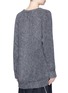Back View - Click To Enlarge - SONG FOR THE MUTE - Oversized raglan sleeve knit effect sweater