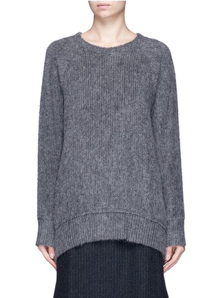 Main View - Click To Enlarge - SONG FOR THE MUTE - Oversized raglan sleeve knit effect sweater
