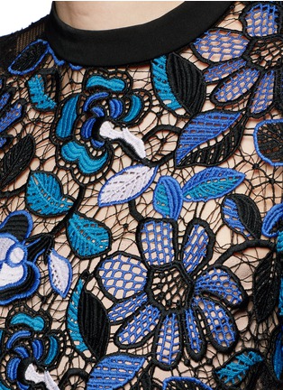 Detail View - Click To Enlarge - SELF-PORTRAIT - 'Celeste' floral guipure lace dress