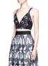 Front View - Click To Enlarge - SELF-PORTRAIT - 'Swallow' floral guipure lace bralette top