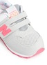 Detail View - Click To Enlarge - NEW BALANCE - '574' colourblock suede toddler sneakers