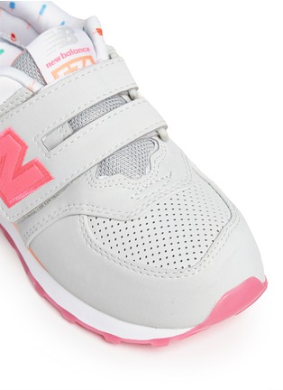 Detail View - Click To Enlarge - NEW BALANCE - '574' colourblock suede kids sneakers