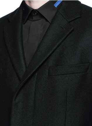 Detail View - Click To Enlarge - GIVENCHY - Belted wool blend coat