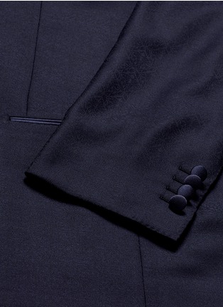  - - - 'Martini' satin trim wool jacquard tuxedo suit
