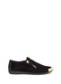 Main View - Click To Enlarge - 73426 - 'Dalila' metal toe Hovercraft sole suede loafers