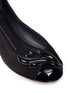 Detail View - Click To Enlarge - 73426 - 'Cruel' leaf charm suede flats