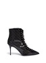 Main View - Click To Enlarge - 73426 - 'Lucrezia' crystal patent leather lace-up boots