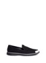 Main View - Click To Enlarge - 73426 - 'Kevin' metal toe cap suede slip-ons