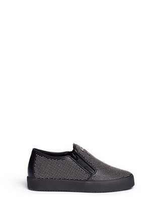 Main View - Click To Enlarge - 73426 - 'May London' stud leather skate slip-ons