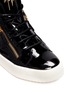 Detail View - Click To Enlarge - 73426 - 'May London' patent leather lace-up high top sneakers
