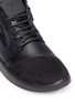 Detail View - Click To Enlarge - 73426 - 'Singleg' zip suede leather combo sneakers