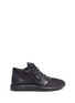 Main View - Click To Enlarge - 73426 - 'Singleg' zip suede leather combo sneakers
