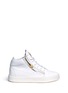 Main View - Click To Enlarge - 73426 - 'May London' zipped patent leather high top sneakers
