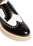 Detail View - Click To Enlarge - CHURCH'S - 'Opal' combo leather spectator brogue derbies