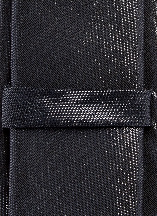 Detail View - Click To Enlarge - GIVENCHY - Silk blend lamé tie