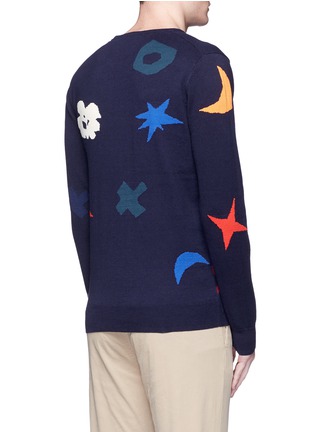 Back View - Click To Enlarge - SCOTCH & SODA - Intarsia cotton sweater