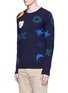 Front View - Click To Enlarge - SCOTCH & SODA - Intarsia cotton sweater