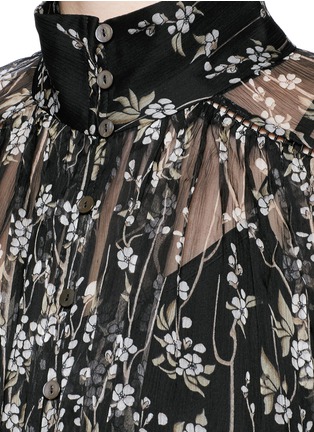 Detail View - Click To Enlarge - ZIMMERMANN - 'Sakura' floral print silk georgette dress