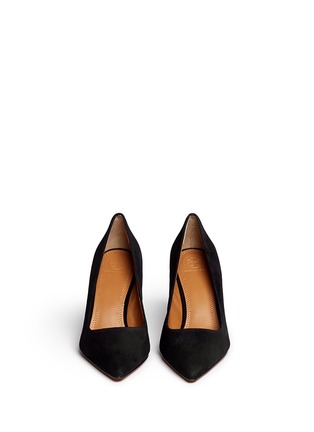 Front View - Click To Enlarge - TORY BURCH - 'Elana' suede pumps