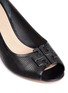 Detail View - Click To Enlarge - TORY BURCH - 'Lowell' perforated leather wedge pumps