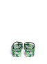 Front View - Click To Enlarge - TORY BURCH - 'Thandie' leaf tile print flip flops