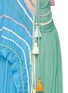 Detail View - Click To Enlarge - CHLOÉ - Tassel drawstring rainbow silk crépon halterneck gown