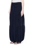 Front View - Click To Enlarge - CHLOÉ - Drawstring wide leg crepe harem pants