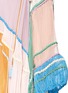 Detail View - Click To Enlarge - CHLOÉ - Rainbow silk crépon tassel drawstring poncho dress