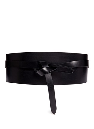 Main View - Click To Enlarge - ISABEL MARANT - 'Dudley' leather loop obi belt