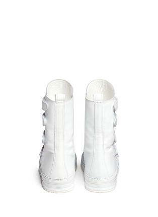 Back View - Click To Enlarge - ANN DEMEULEMEESTER -  strap leather sneaker boots