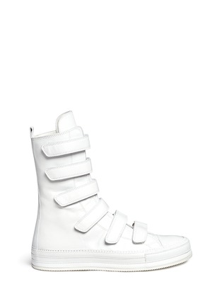 Main View - Click To Enlarge - ANN DEMEULEMEESTER -  strap leather sneaker boots
