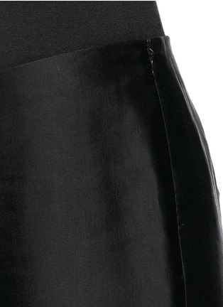 Detail View - Click To Enlarge - THE ROW - Rosalina' linen blend satin pants