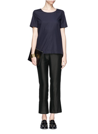 Figure View - Click To Enlarge - THE ROW - Rosalina' linen blend satin pants