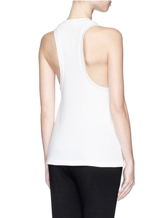 Back View - Click To Enlarge - T BY ALEXANDER WANG - French terry racerback tank top