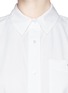 Detail View - Click To Enlarge - T BY ALEXANDER WANG - Boxy cropped cotton Oxford shirt